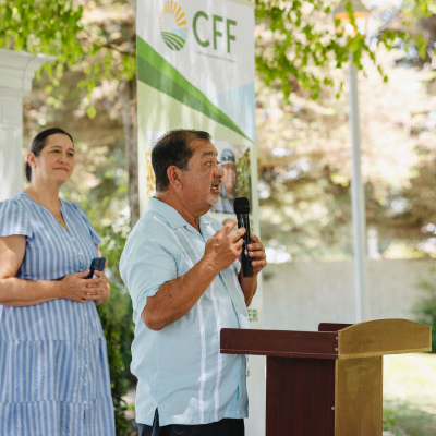 CFF President Joe Garcia speaking during the 5th Annual Nueva Generación Scholarship Ceremony